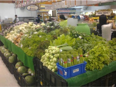Vegetables produced by the farm entered supermarket