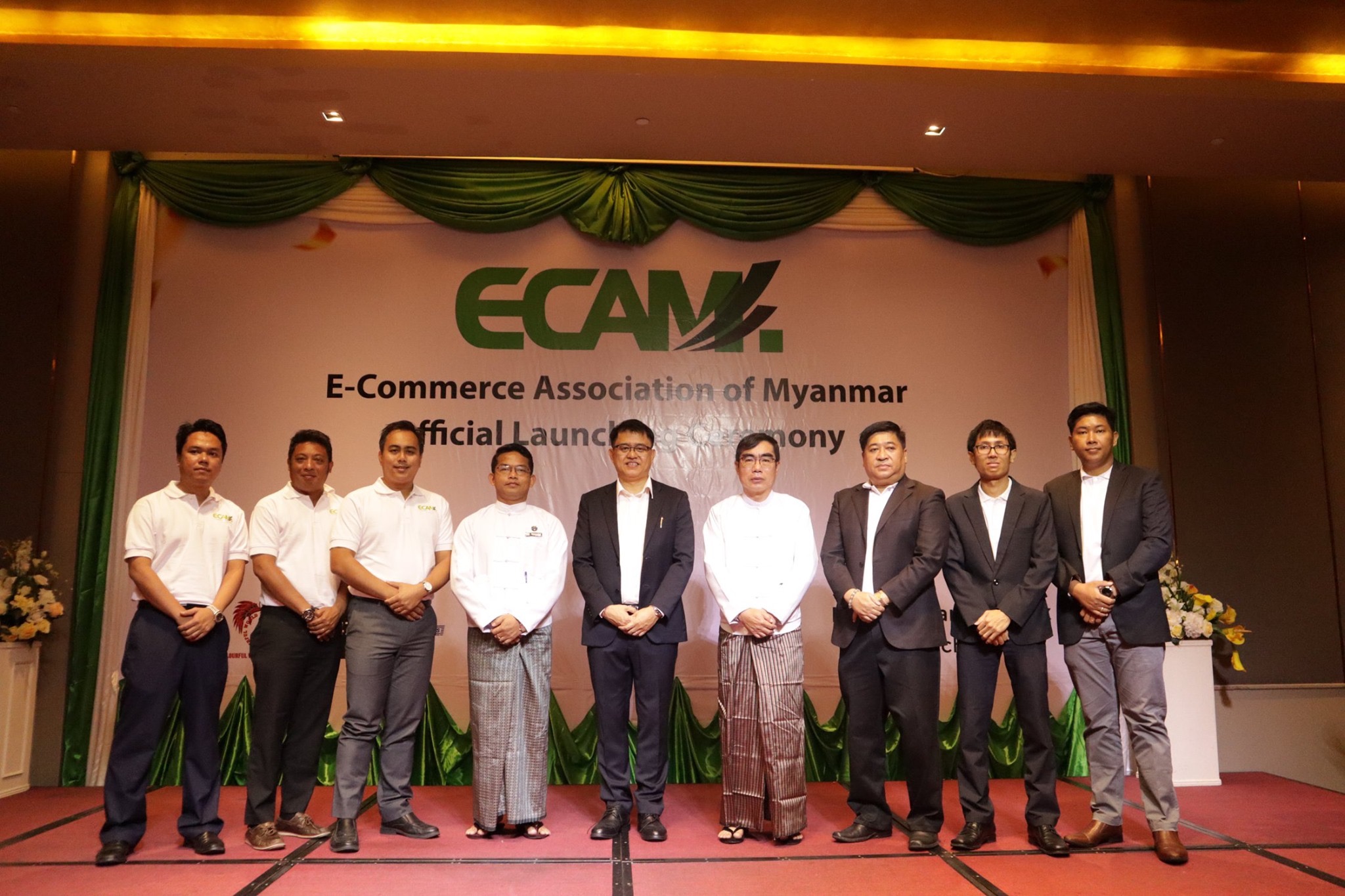 Official Launching of E-Commerce Association of Myanmar Initiated by MI  Training Participants